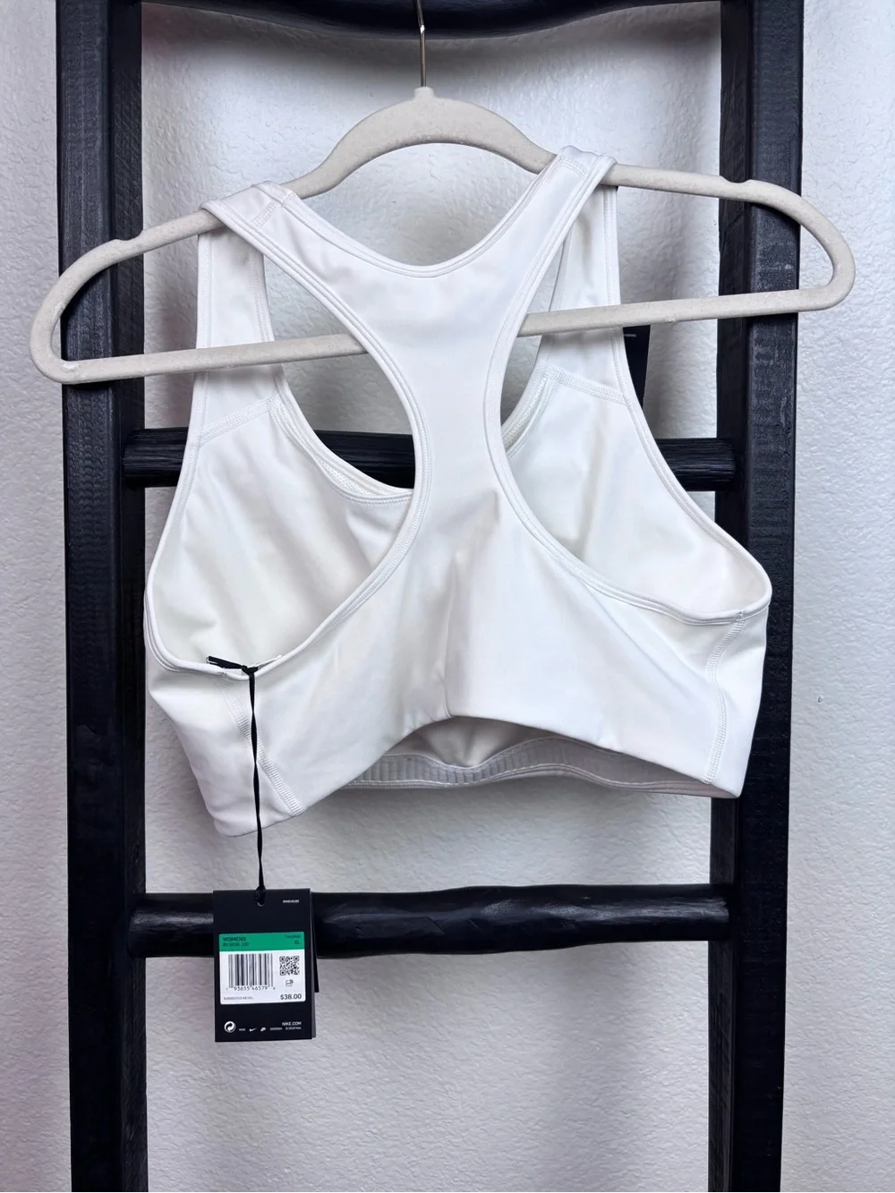 Nike Swoosh Bra Sports Bra White XL new with tags